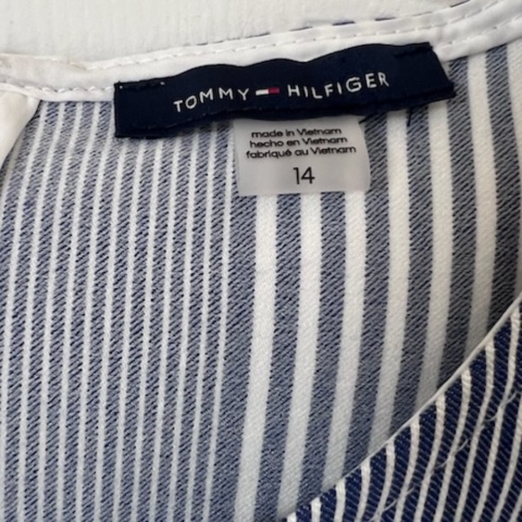 Tommy Hilfiger Blue and White Striped Dress 14 - Picture 3 of 6